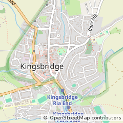 Map of Kingsbridge, Devon