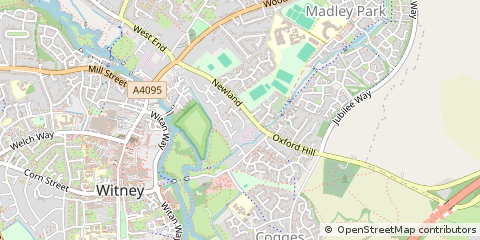 Map of Witney, Oxfordshire