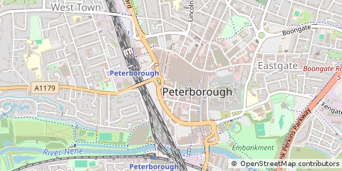 Map of Peterborough