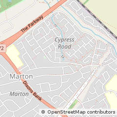 Map of Middlesbrough, Cleveland