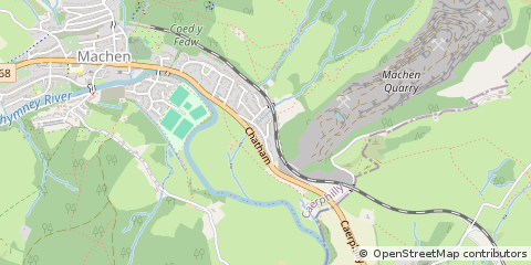 Map of Caerphilly