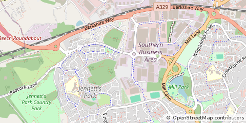 Map of Bracknell