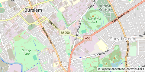 Map of Stoke-on-Trent