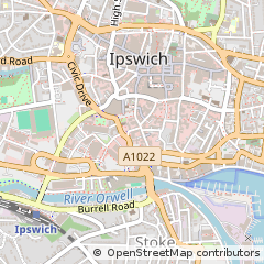 Map of Ipswich, Suffolk