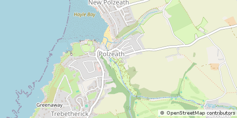 Map of Wadebridge, Cornwall