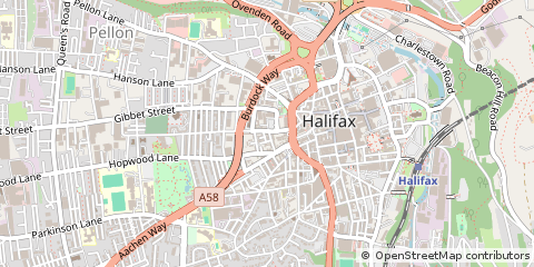 Map of West Yorkshire