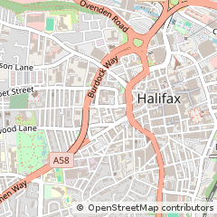 Map of West Yorkshire