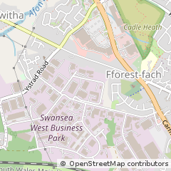 Map of Industrial Estate Fforestfach, Swansea West Glamorgan