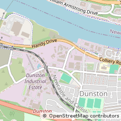 Map of Gateshead, Tyne and Wear