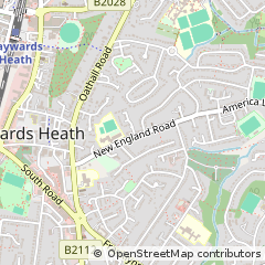Map of Haywards Heath, West Sussex