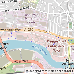 Map of Sunderland