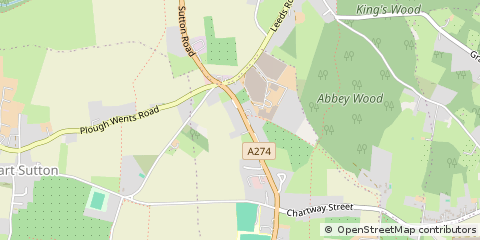 Map of Maidstone, Kent