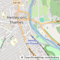 Map of Henley on Thames, Oxfordshire