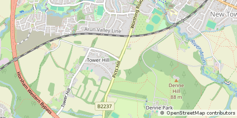Map of Horsham