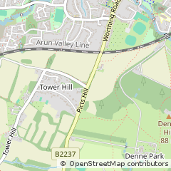 Map of Horsham