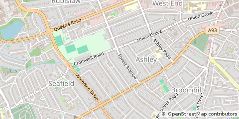 Map of Aberdeen, Aberdeenshire