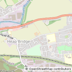 Map of Bury, Lancashire