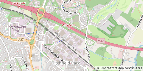 Map of Fareham, East Sussex