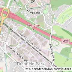 Map of Fareham, East Sussex