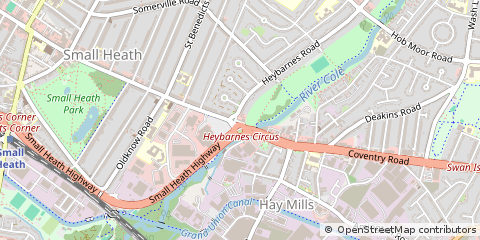 Map of Birmingham, West Midlands