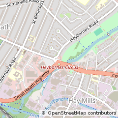 Map of Birmingham, West Midlands