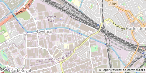 Map of Park Royal London