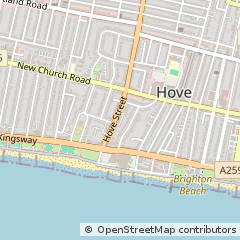 Map of Hove, East Sussex