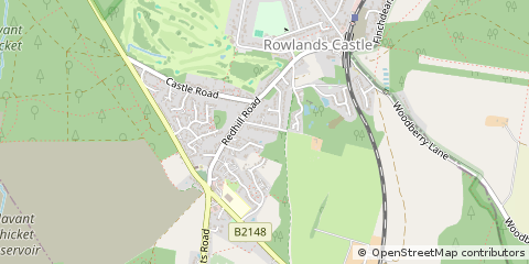 Map of Rowland's Castle