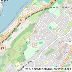 Map of Bangor, Gwynedd