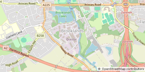 Map of Dartford, Kent