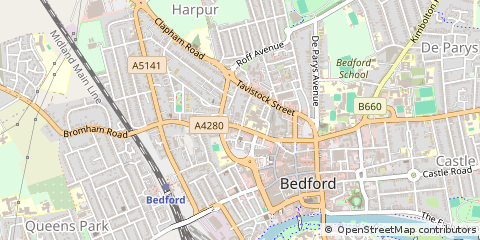Map of Bedford