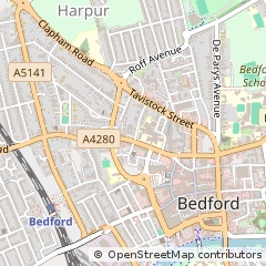 Map of Bedford