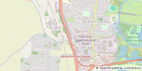 Map of ST Neots, Cambridgeshire