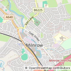 Map of Rochdale, Lancashire