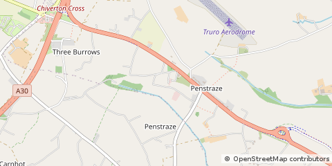 Map of Truro, Cornwall