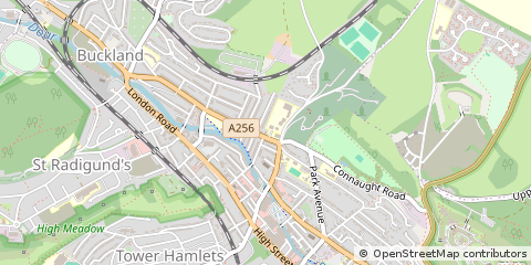 Map of Dover, Kent
