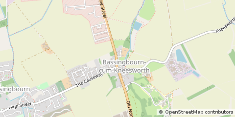 Map of Bassingbourn, Cambridgeshire