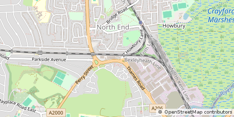 Map of Dartford, Kent