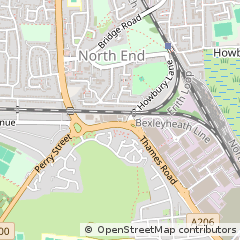 Map of Dartford, Kent