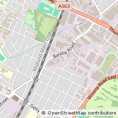 Map of Leicester, Leicestershire