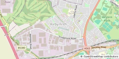 Map of Leicester