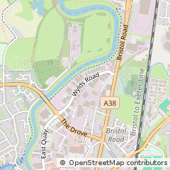 Map of Bridgwater, Somerset