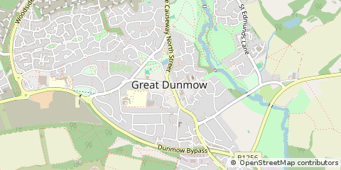 Map of Great Dunmow, Essex