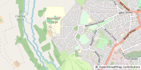 Map of Leek, Staffordshire