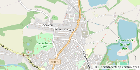 Map of Knaresborough, North Yorkshire