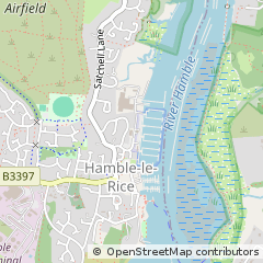 Map of Hamble, Hampshire