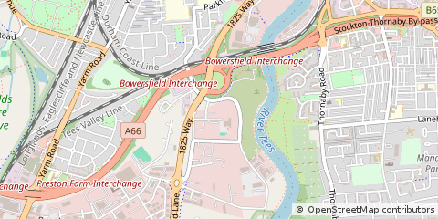 Map of Stockton-on-Tees