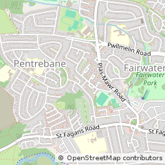 Map of Fairwater, Cardiff