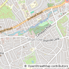Map of Sheffield, South Yorkshire