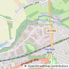 Map of Harlow, Essex